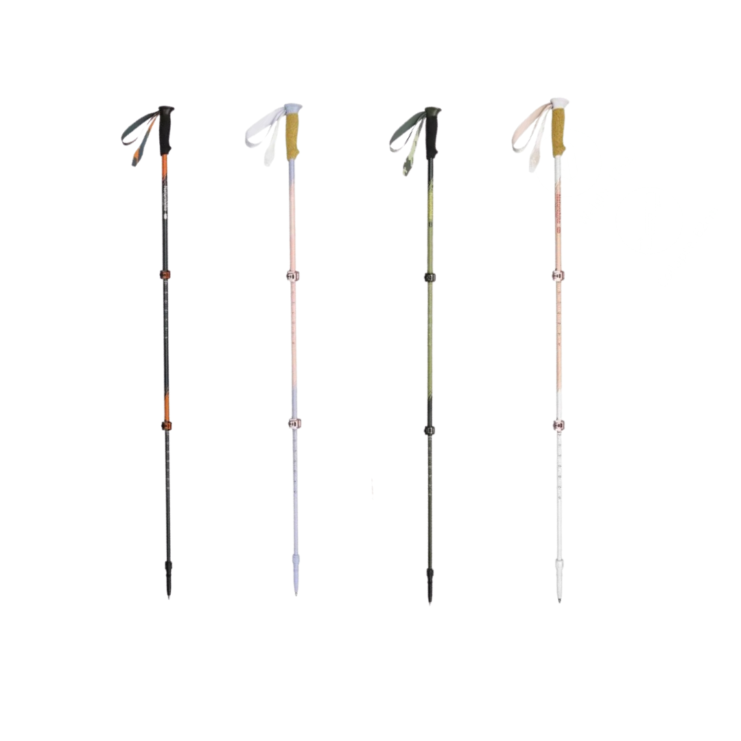 Naturehike Trekking Pole 3EXT 3-Section CNK2550DS015 Carbon Fiber Telescopic Lock Ultralight Ringan 1pcs