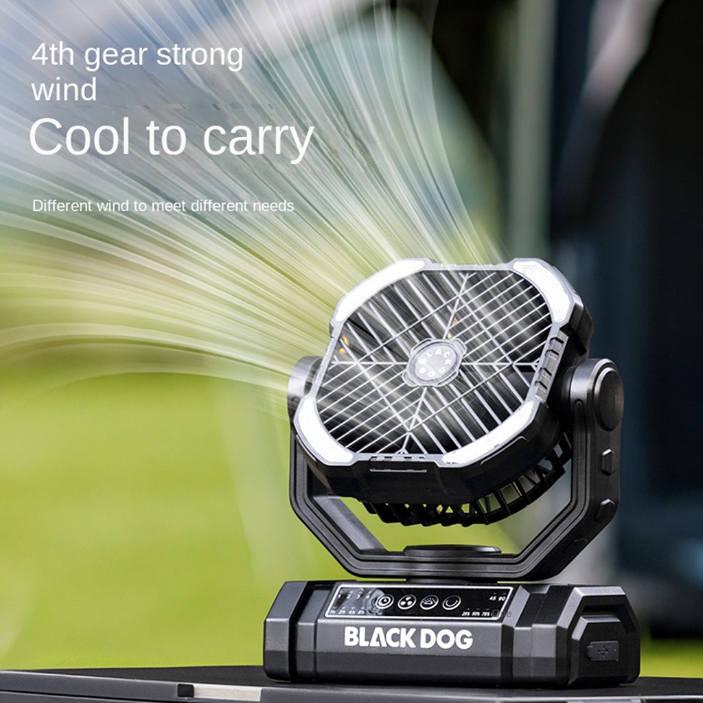 Blackdog Kipas Angin Camping Elektrik CBD2550ZM038 Strong Attack Table Fan Portable