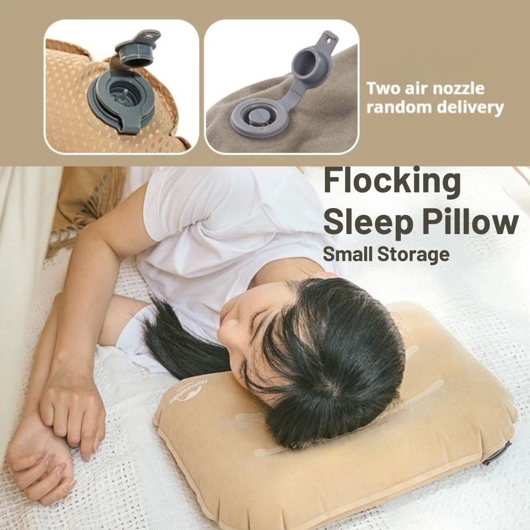 Bantal Tiup Naturehike NH21ZT002 Flocking Air Pillow