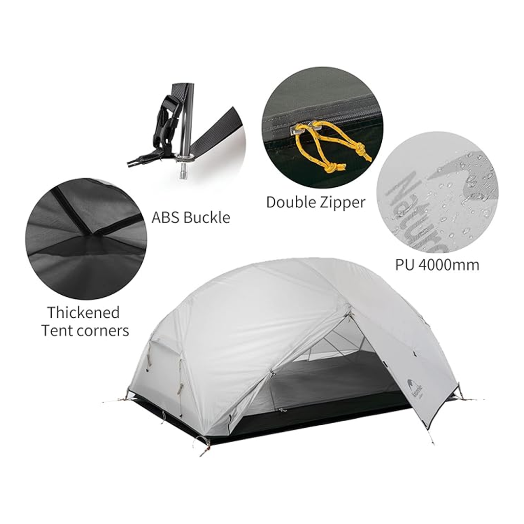 Naturehike Tenda Hiking Mongar NH17T007-M Tenda Ultralight 2 Orang NH19M002-J