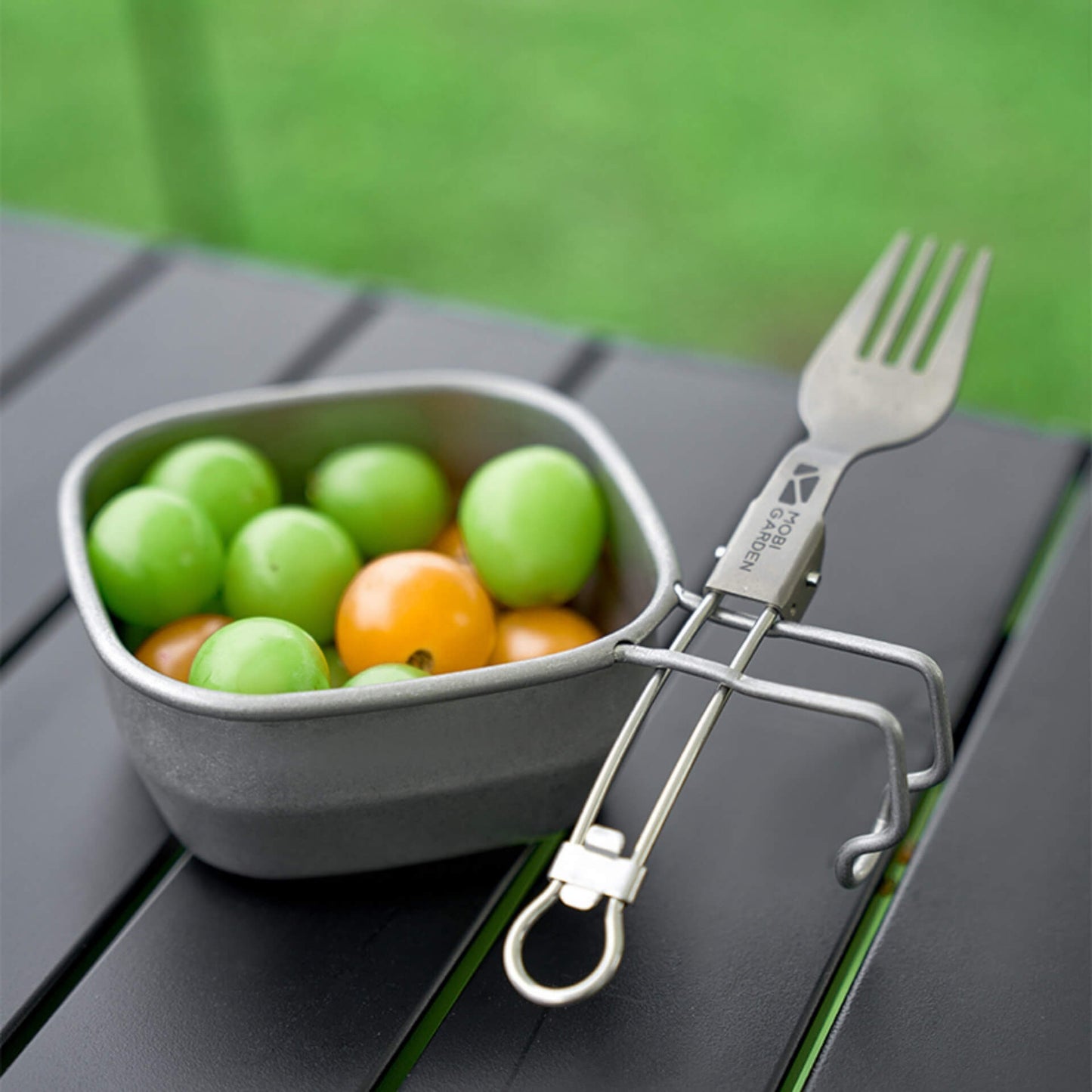 Mobi Garden Sierra Hanging Square Bowl Hiking Stainless Steel 304 NX23666018 Mangkuk Gantung Camping Outdoor 45ml