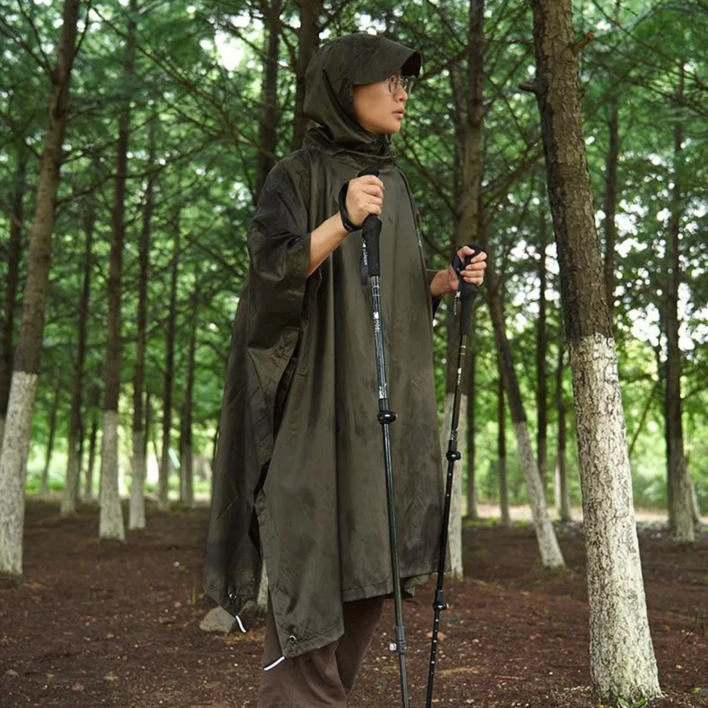 Mobi Garden Jas Hujan Poncho 3 in 1 Multifungsi Mantel NX23667003 Waterproof Raincoat Flysheet Matrass Bivak Outdoor