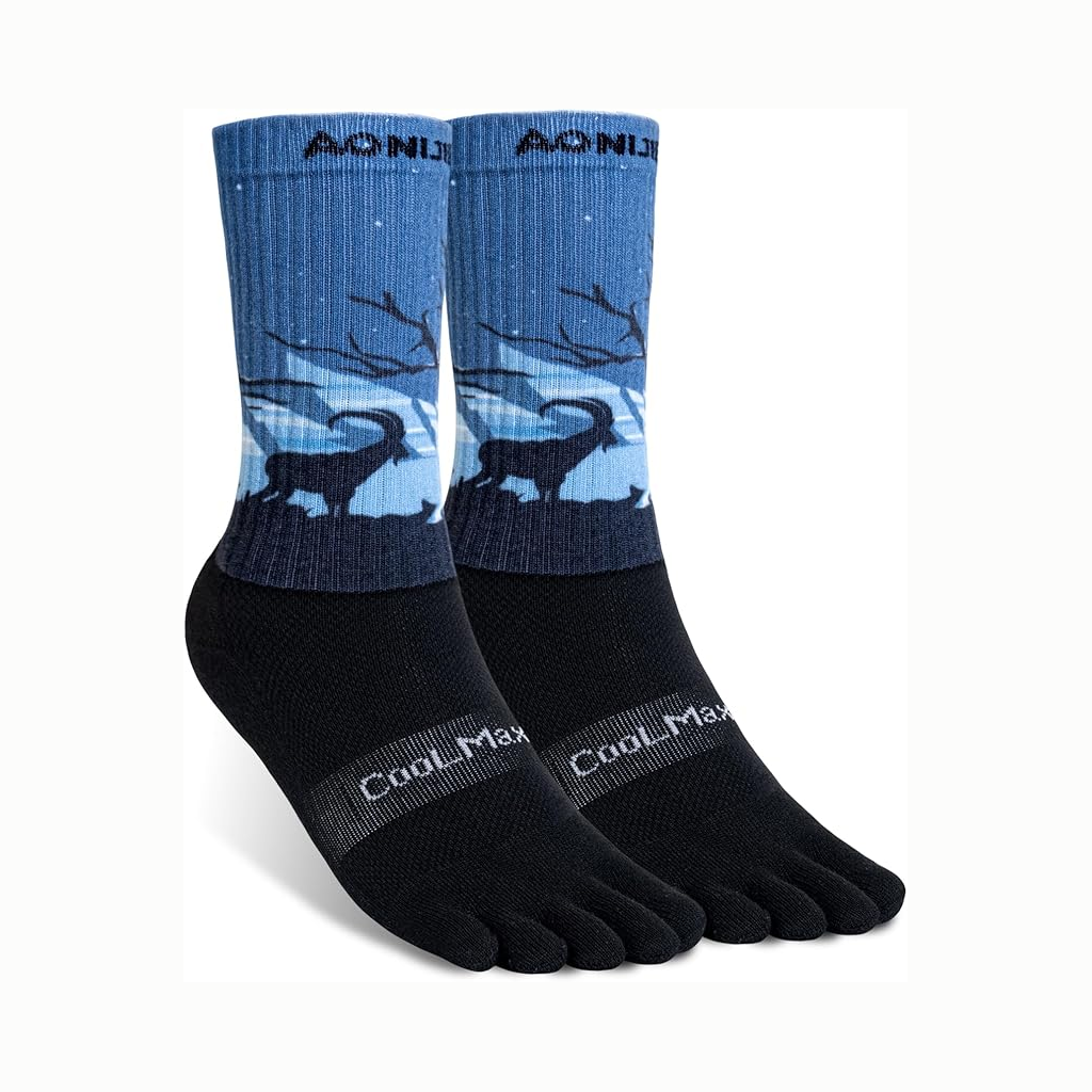 Aonijie Kaos Kaki E4843 Finger Crew Socks Pasang