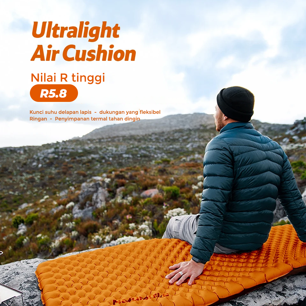 Naturehike Matras Angin Lipat Hiking Ultralight Tuye R5.8 CNH22DZ016 Sleeping Pad Camping
