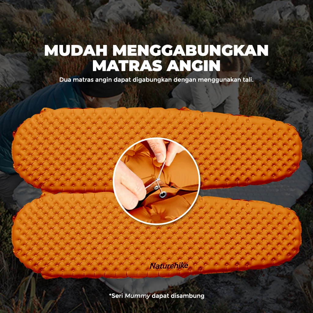 Naturehike Matras Angin Lipat Hiking Ultralight Tuye R5.8 CNH22DZ016 Sleeping Pad Camping