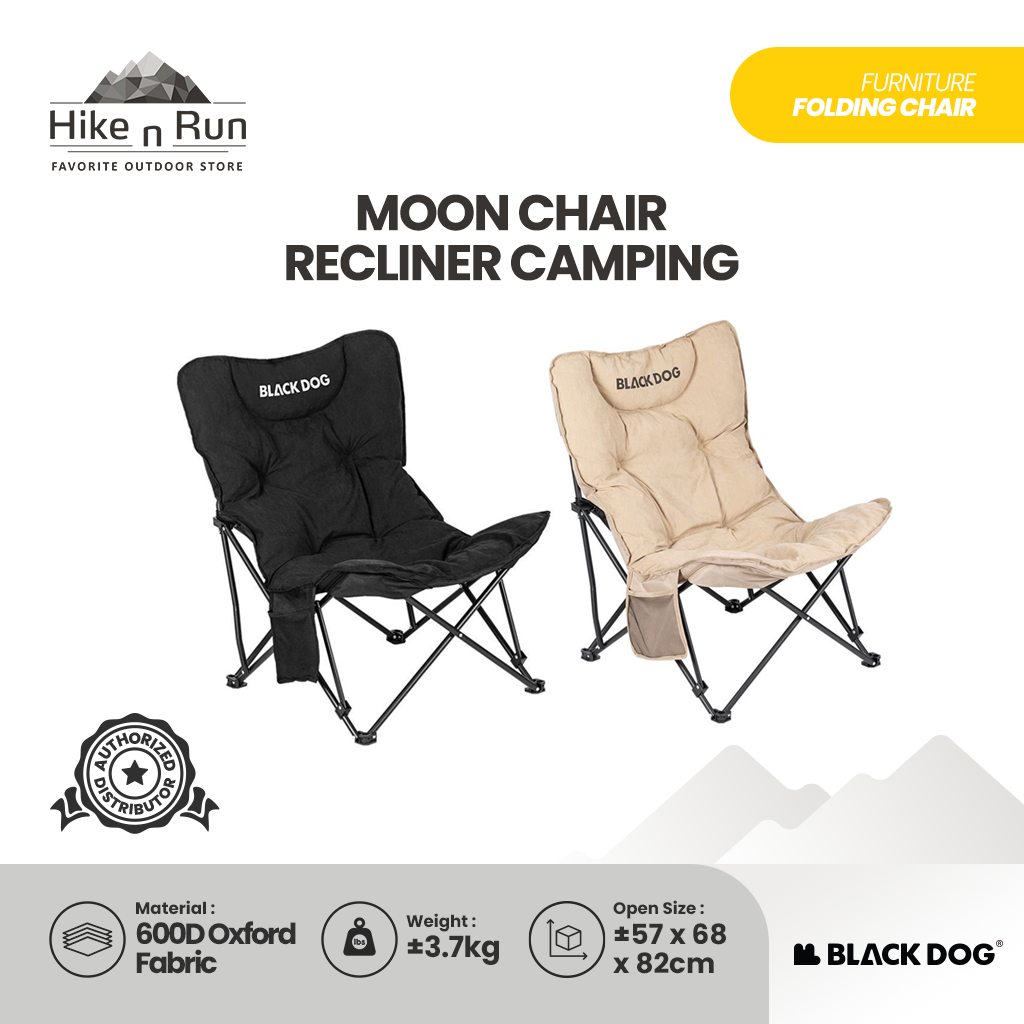 Blackdog Kursi Lipat Portable Outdoor Sandaran Tinggi CBD2550JJ067 Folding Butterfly Chair Moon Chair Recliner Camping