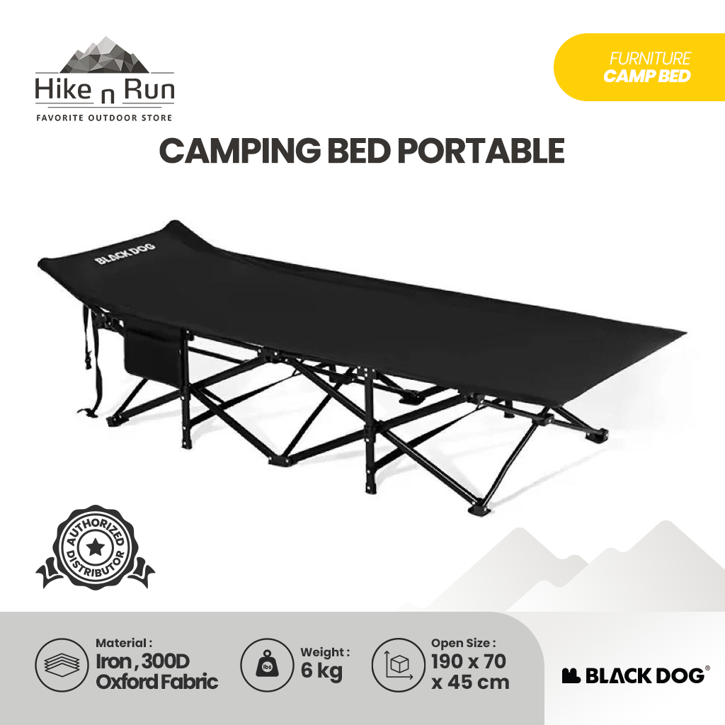 Blackdog Kasur Lipat Camping Portable CBD2550WS059 Camp Bed Foldable Army Cot Premium Campbed