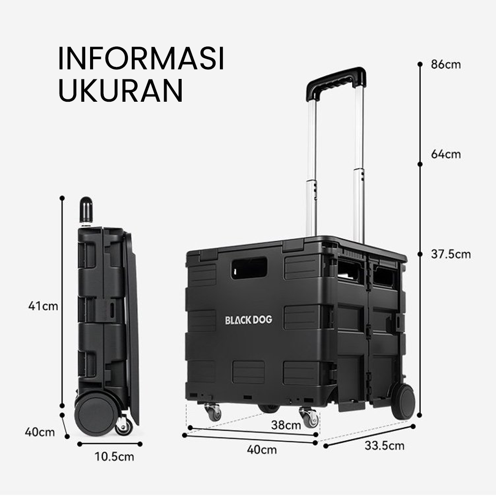 Blackdog Troli Box Lipat Camping Keranjang Multifungsi CBD2550JJ072 Star Trails X2 Storage Box Portable Folding Cart Outdoor Multifunction CBD2550XB016 CBD2550XB020