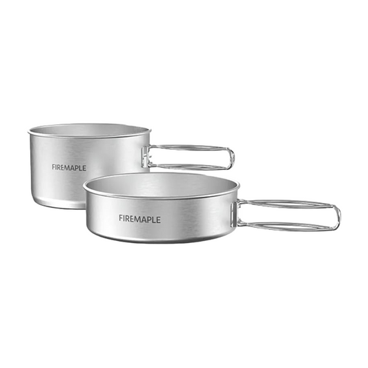 Firemaple Alat Masak Camping Ultralight Frost Mini Cookware Aluminium Cooking Set 1-2P Non-Stick Nesting Set Hiking