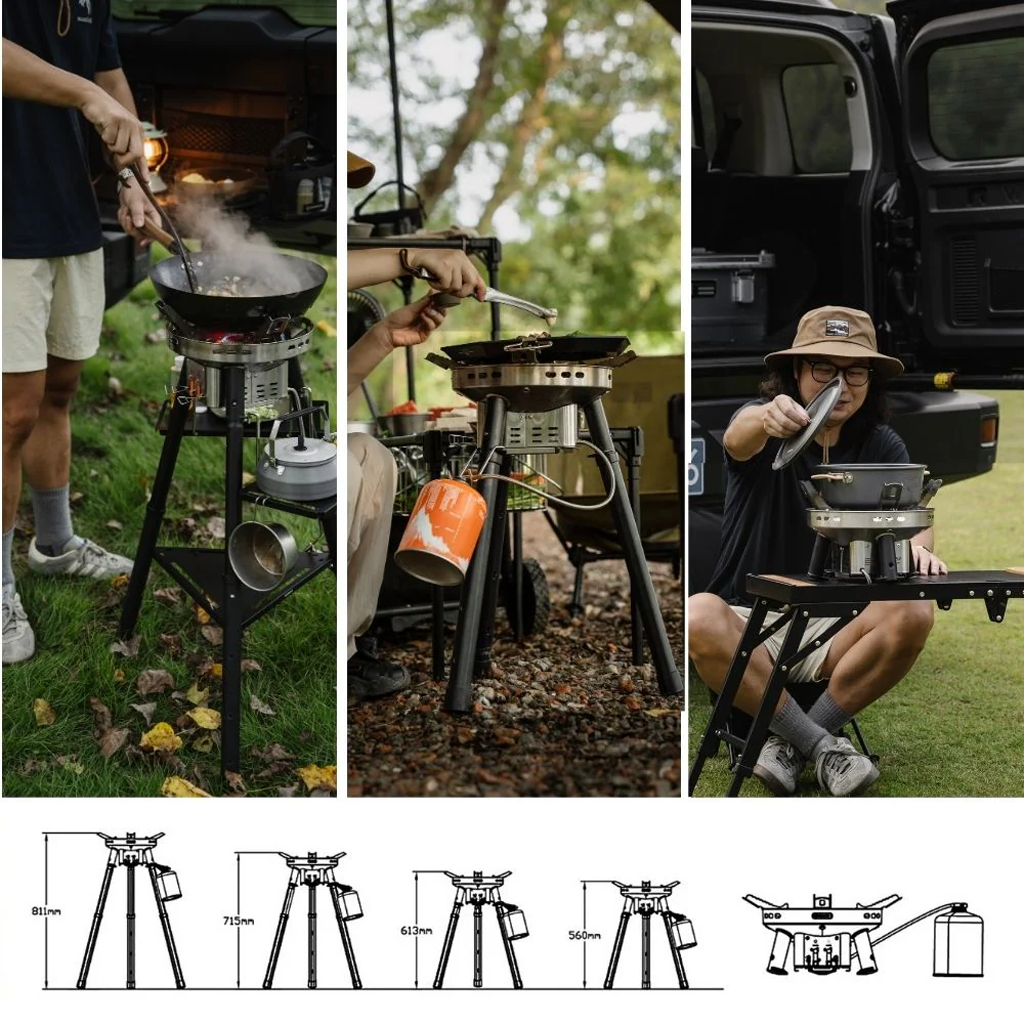 Firemaple Kompor Camping Vulcan DualBlaze Pro-Stove Portable Dual ring Flame Power System