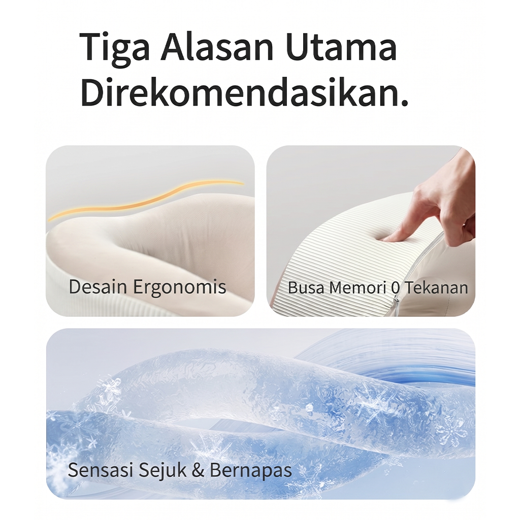 Naturehike Bantal Leher Travel CNK2450WS019 Memory Foam Ultralight Bantal Pesawat Portable