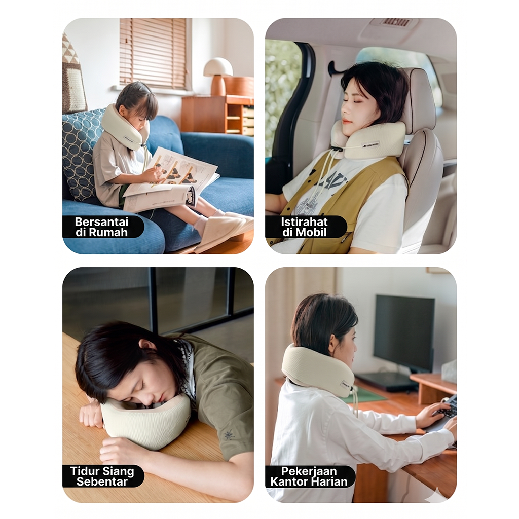 Naturehike Bantal Leher Travel CNK2450WS019 Memory Foam Ultralight Bantal Pesawat Portable