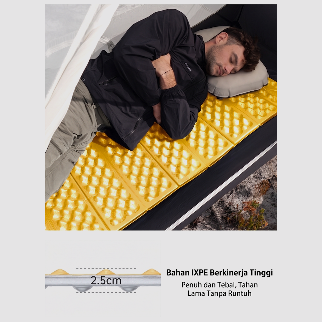 Naturehike Matras Lipat R-value 3 IXPE Ultralight CNK2550WS030 Matras Camping Gunung Anti Dingin Eggcrate Sleeping Pad Outdoor Portable R Value R.3