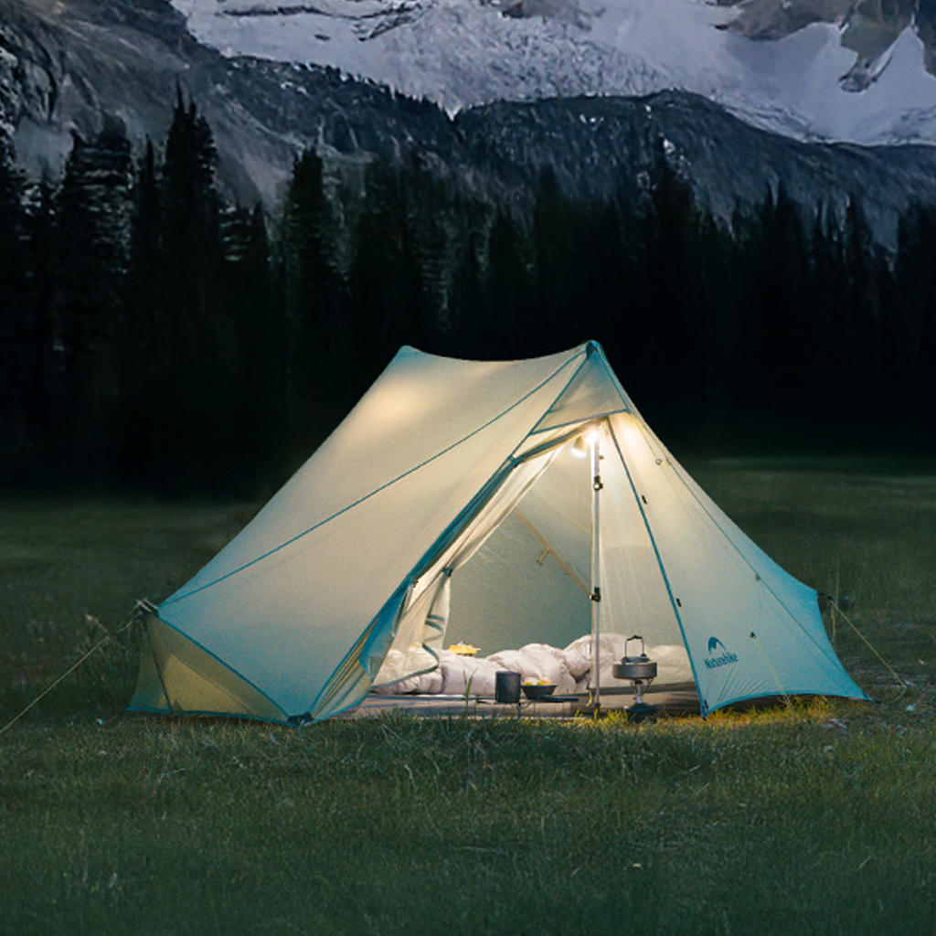 Naturehike Tenda Gunung Ultralight 2 Orang CNK2550WS032 Lingfeng UL Pyramid Hiking  Tent 2P