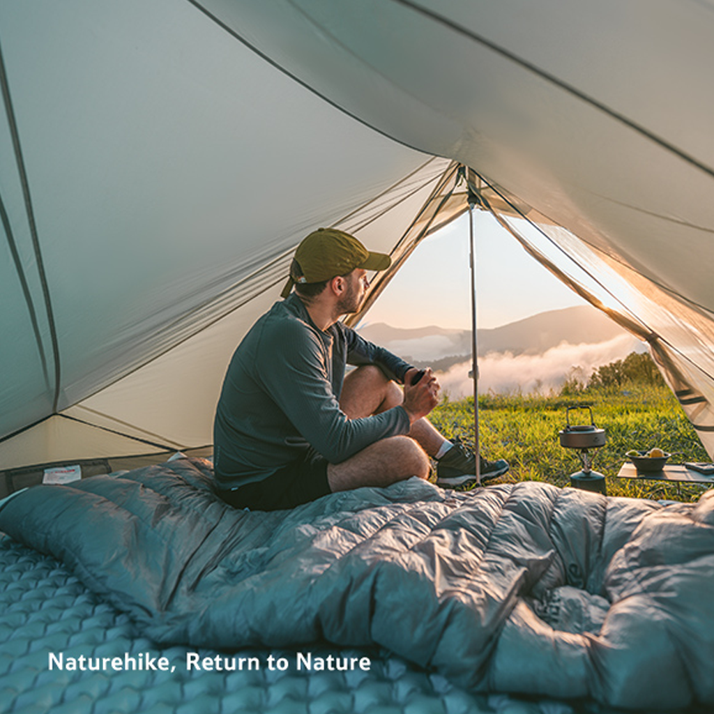 Naturehike Tenda Gunung Ultralight 2 Orang CNK2550WS032 Lingfeng UL Pyramid Hiking  Tent 2P