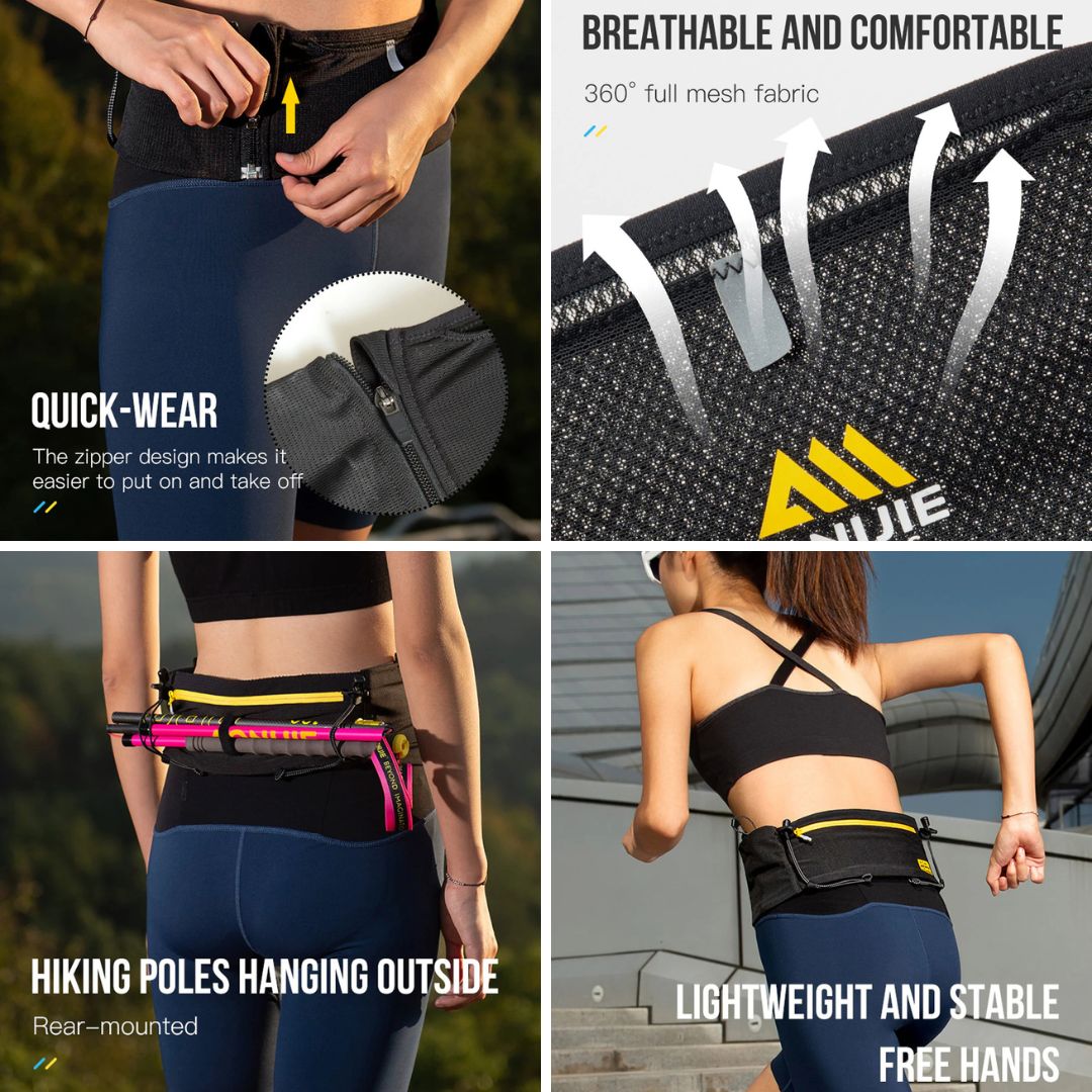 AONIJIE W8122 Running Waist Bag Tas Pinggang Lari Trail Running Sport Belt Outdoor