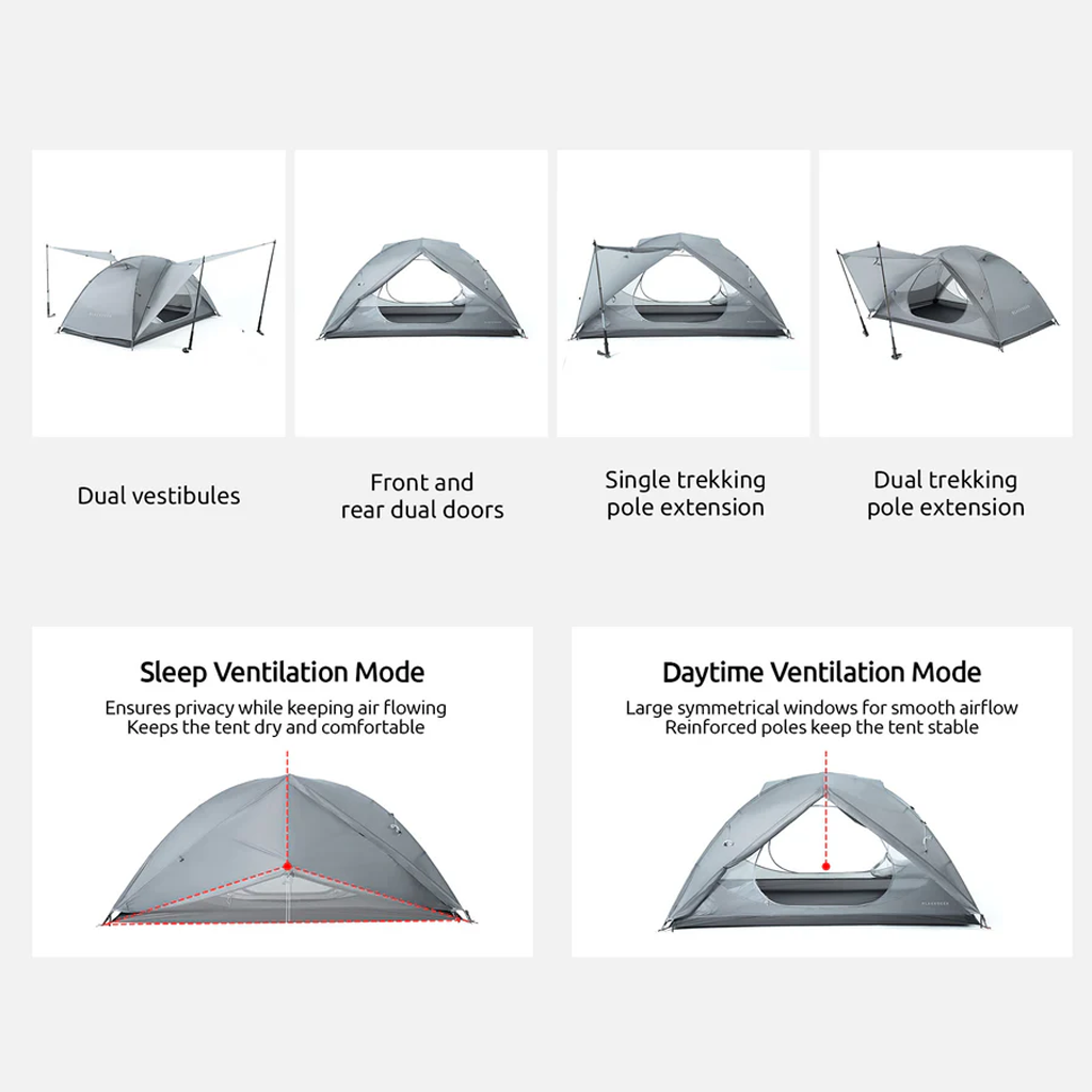 Blackdeer Archeos UL 2P Tenda Camping Ultralight BD12521157 Tenda Gunung Ringan 2 Orang BD12521158