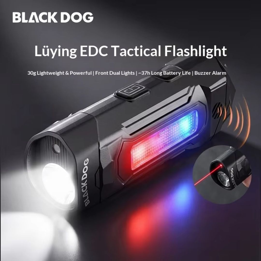 Blackdog Lampu Senter Multifungsi Tactical Emergency Hiking CBD2550ZM048 Mini Tactical Light Flashlight Camping Travelling Red Laser