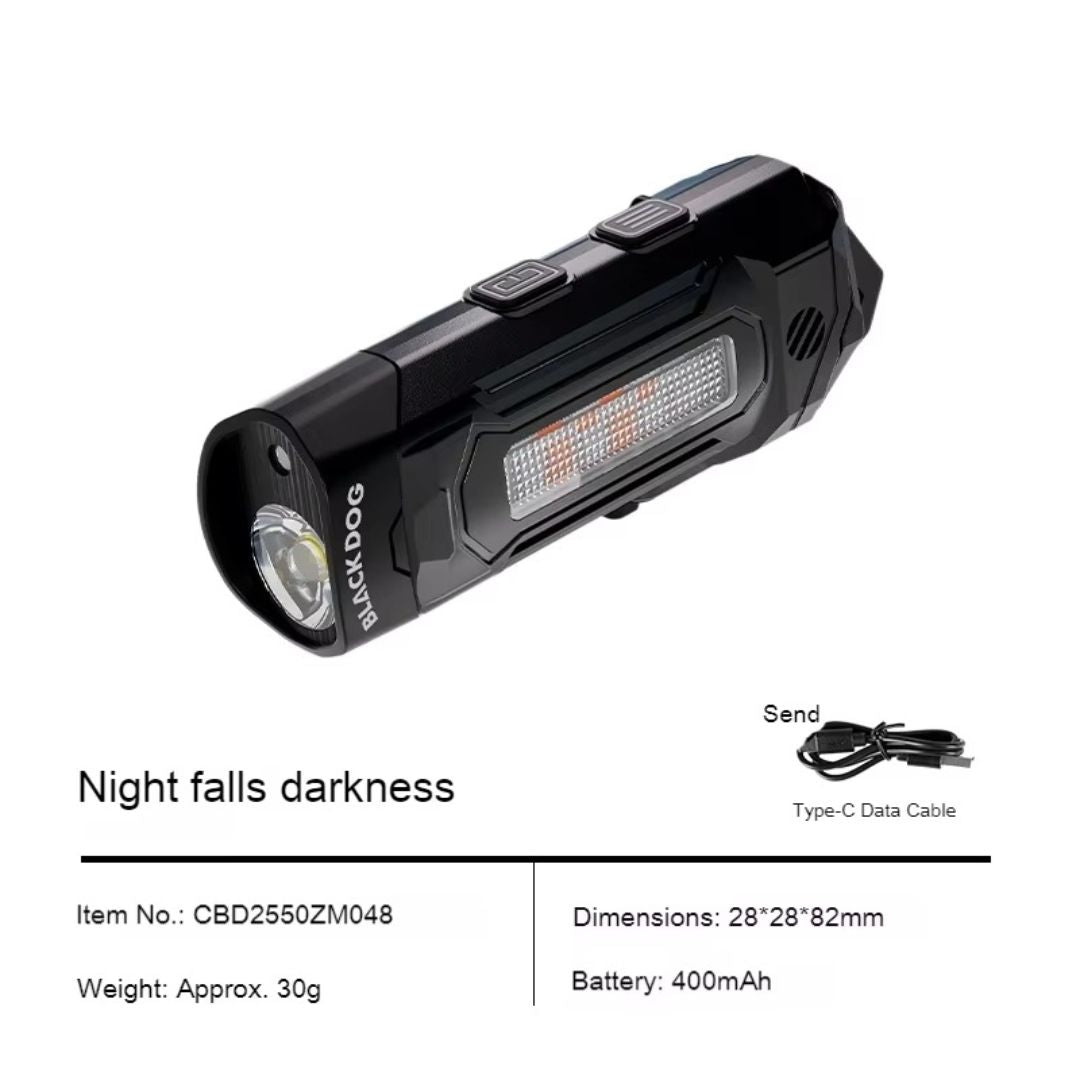 Blackdog Lampu Senter Multifungsi Tactical Emergency Hiking CBD2550ZM048 Mini Tactical Light Flashlight Camping Travelling Red Laser