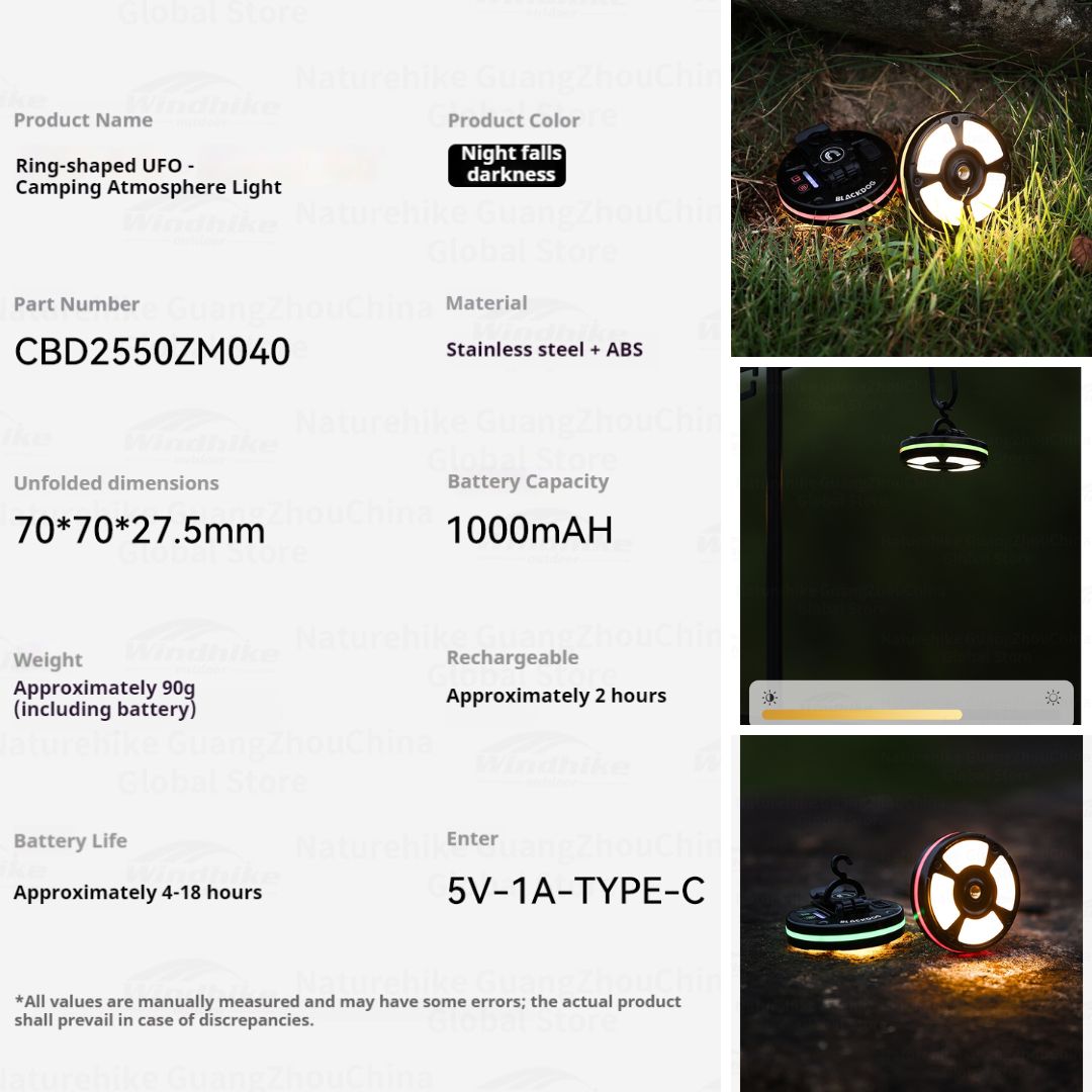 Blackdog Lampu Tenda Gantung Multifungsi Magnetic CBD2550ZM040 Ultralight Magnetic Mini Lamp Camping