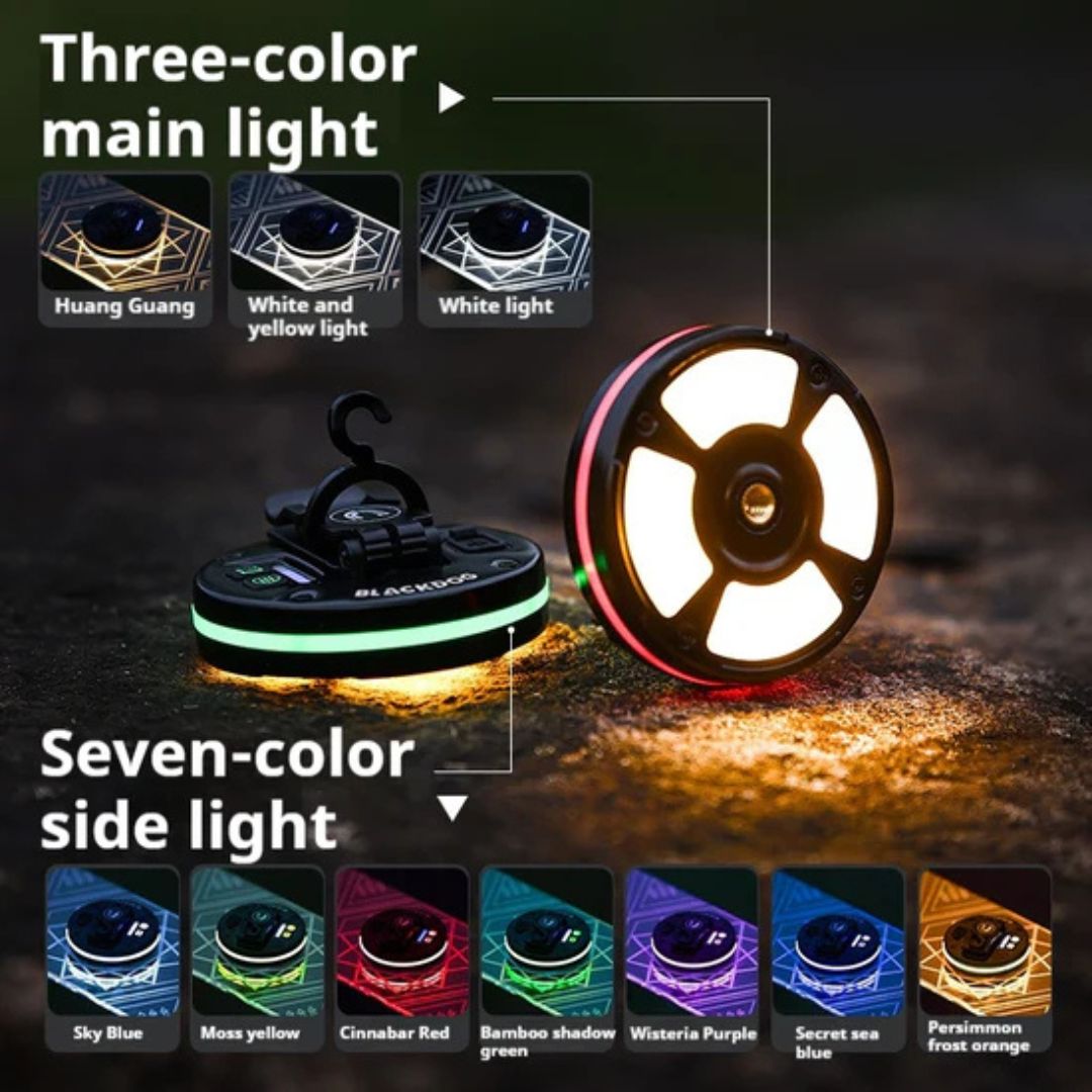 Blackdog Lampu Tenda Gantung Multifungsi Magnetic CBD2550ZM040 Ultralight Magnetic Mini Lamp Camping