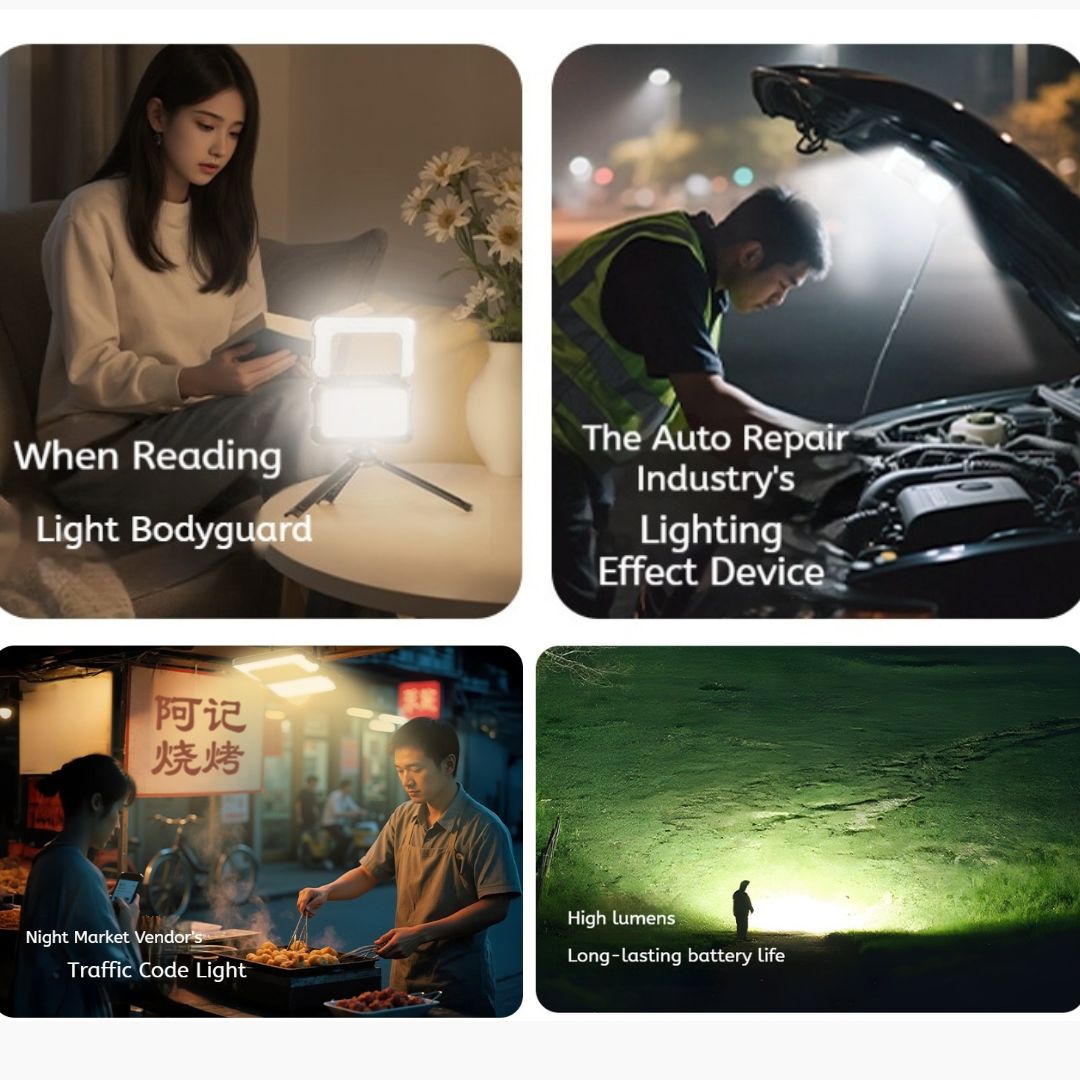 Blackdog Lampu Tenda Lipat Multifungsi  CBD2550ZM033 Foldable Dual-Sided Camping Light LED