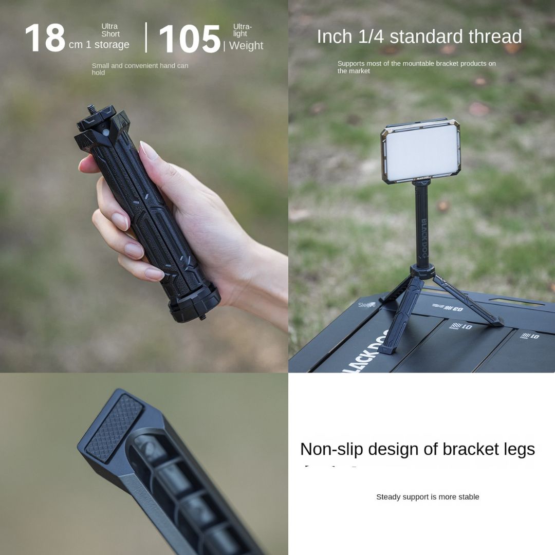 BLACKDOG Tripod Lampu Multifungsi CBD2550PJ061 Stand Lampu Camping Tripod Lipat Portabel