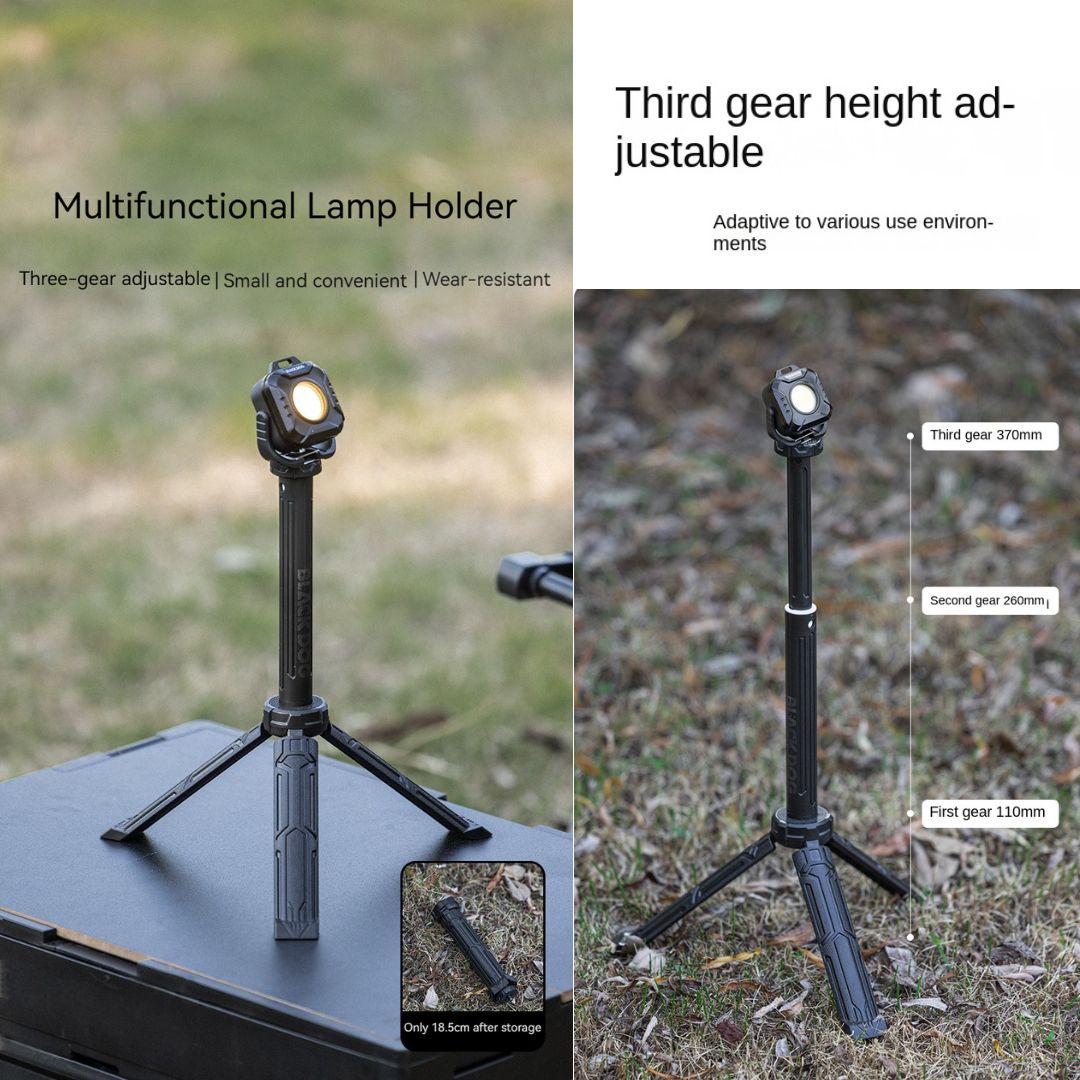 BLACKDOG Tripod Lampu Multifungsi CBD2550PJ061 Stand Lampu Camping Tripod Lipat Portabel