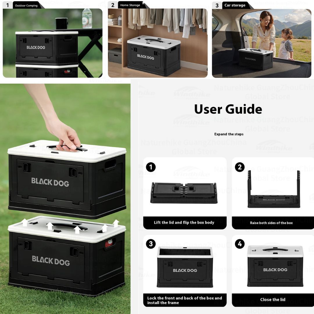 Blackdog Tempat Penyimpanan Lipat Camping Portable Multifungsi CBD2550XB012 Odyssey Folding Storage Box 13L