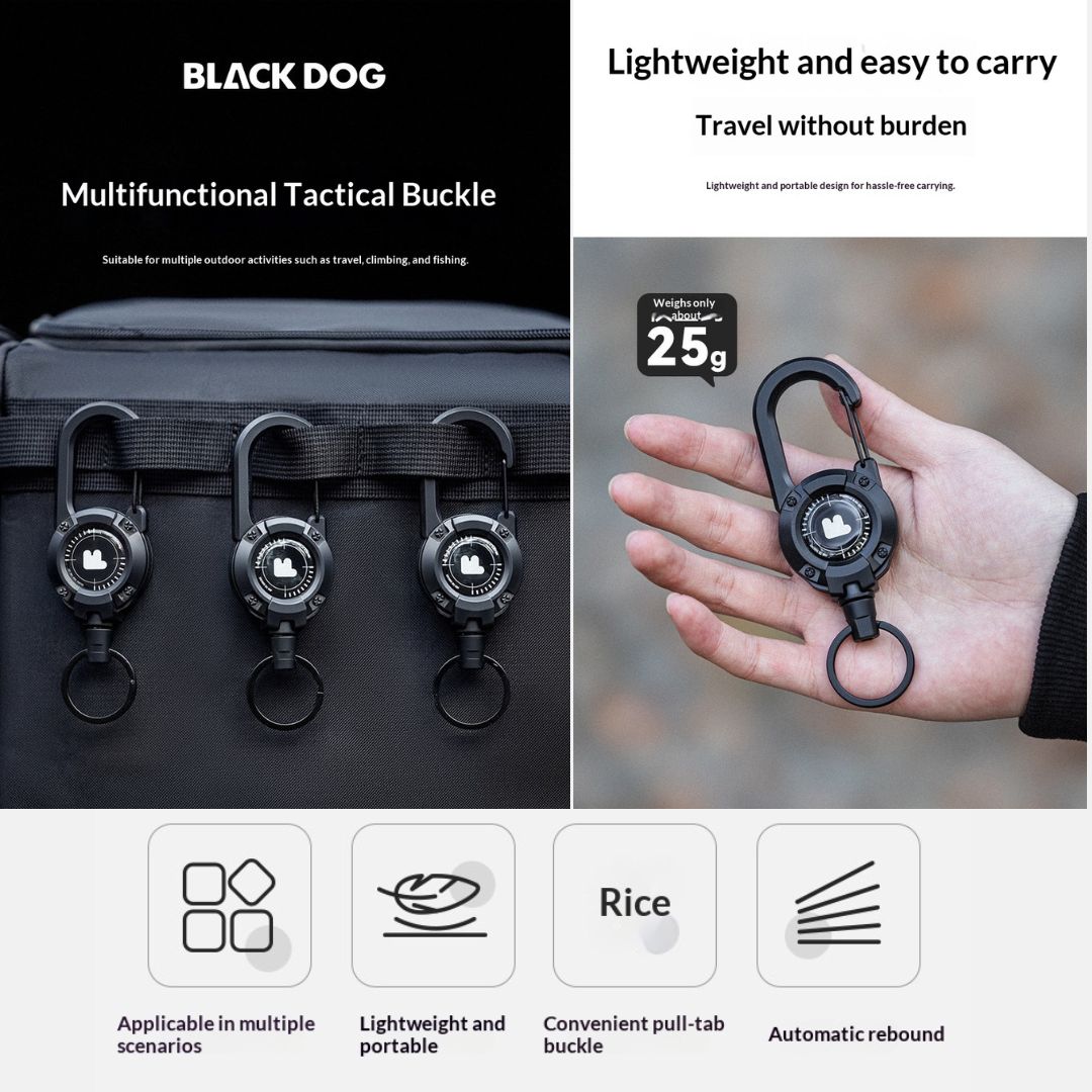 Blackdog Gantungan Kunci Outdoor Ultralight CBD2550PJ070 Multifunctional Tactical Buckle Hook Clip Carabiner