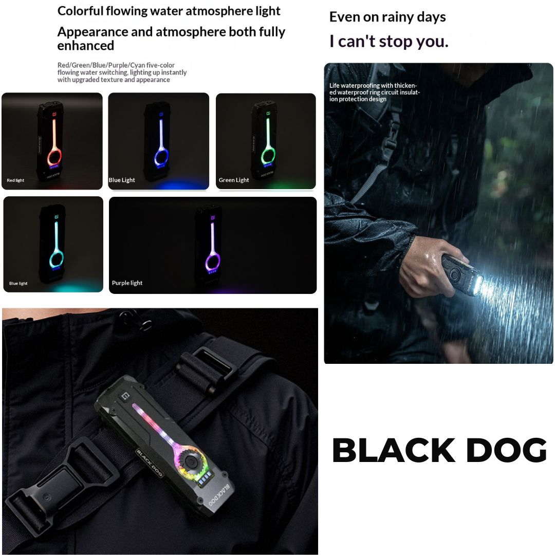 Blackdog Lampu Senter Multifungsi CBD2550ZM045 Night Blade R2 Tactical Flashlight