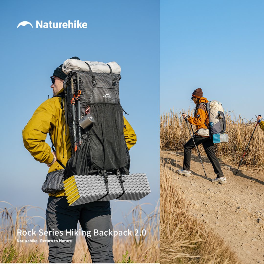 Naturehike Tas Gunung 30L 45L 60L Hiking Trekking Rock Series 2.0 CNK2550XB018 Hiking Backpack Ultralight Tas Carrier Hiking Camping Trekking Waterproof