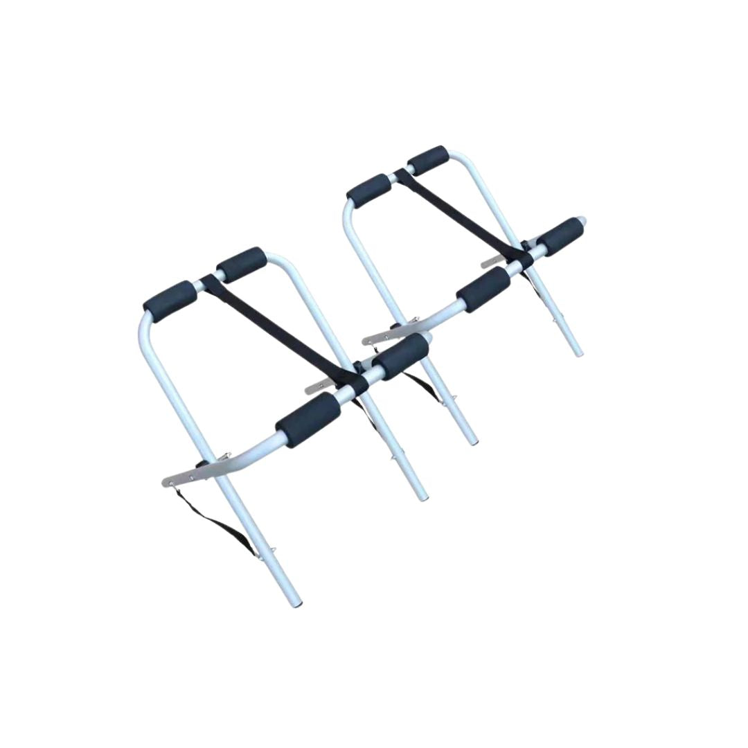 Mantasport Stand Kayak Aluminium Folding X Stand Canoe Rack Portable Anti Lecet Dudukan Kayak Lipat