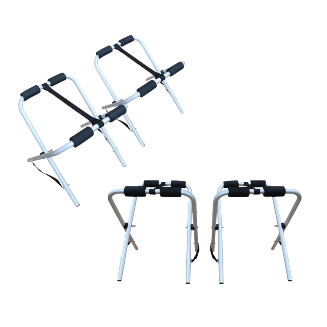 Mantasport Stand Kayak Aluminium Folding X Stand Canoe Rack Portable Anti Lecet Dudukan Kayak Lipat