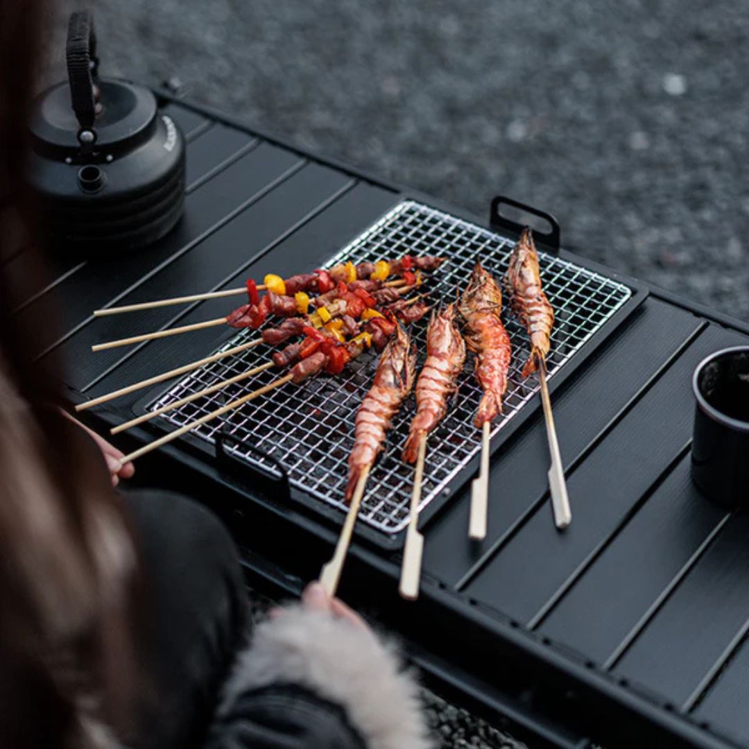 Blackdog Gill Lipat Camping CBD2300CF012 IGT Black Steel Charcoal Grill Modular IGT Portable BBQ Grill Outdoor