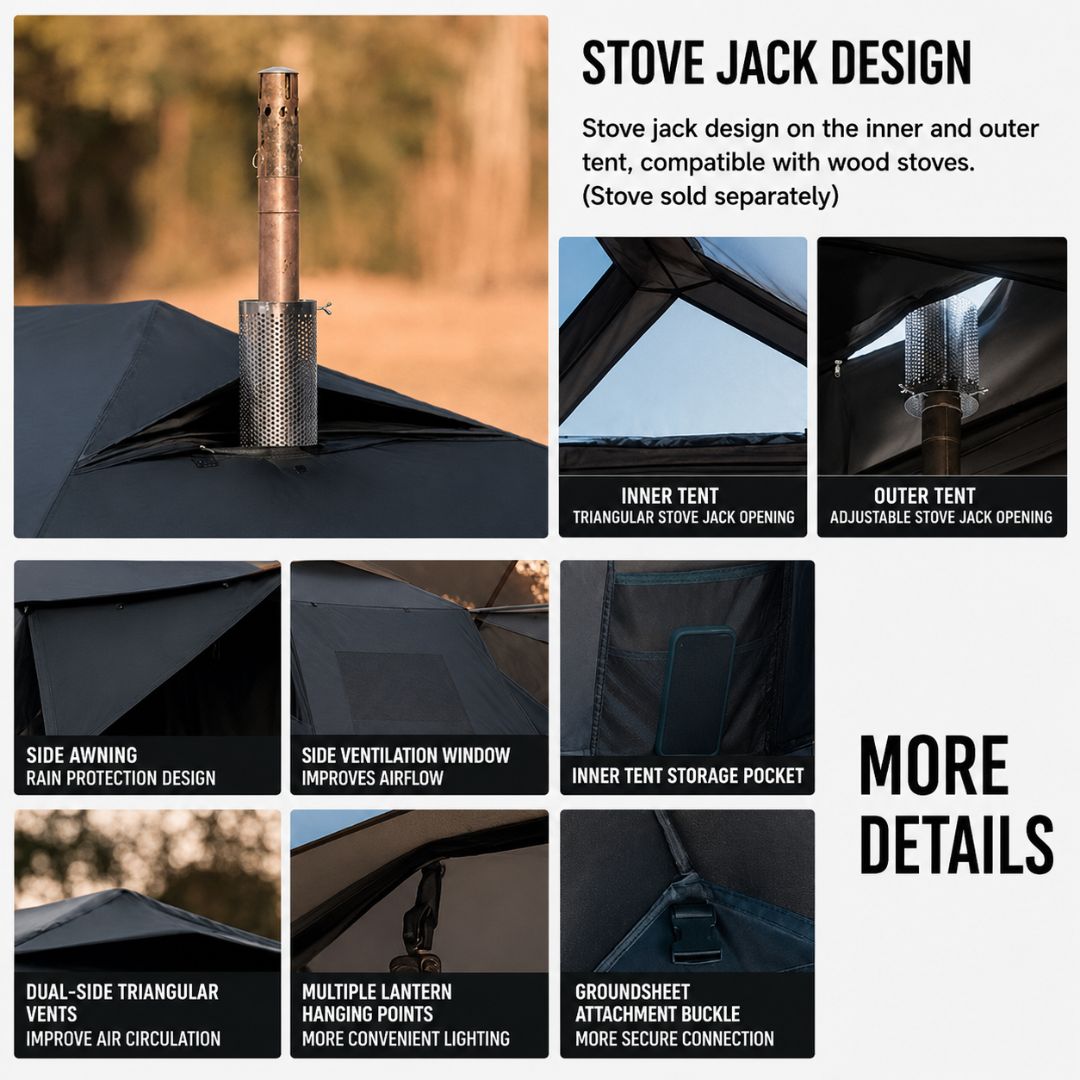 Blackdog Tenda Otomatis Star Chaser 13X CBD2550WS074 Cabin Tent Quick Open Tenda Camping Family Outdoor