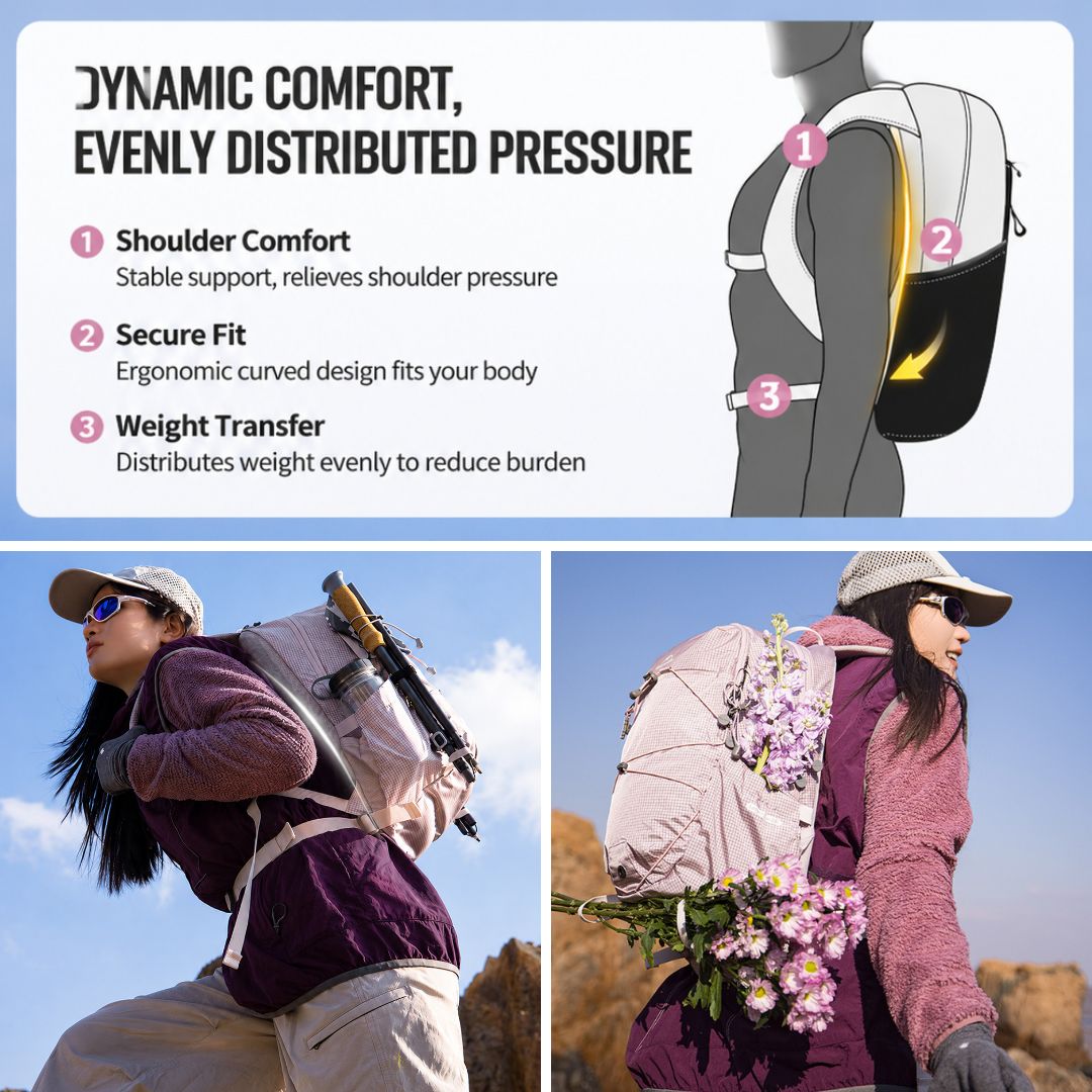 Naturehike Tas Hiking Gunung Ringan Longwa Leisure 20L CNK2550XB016 Ultralight Backpack Ransel Hiking Daypack Travel Outdoor