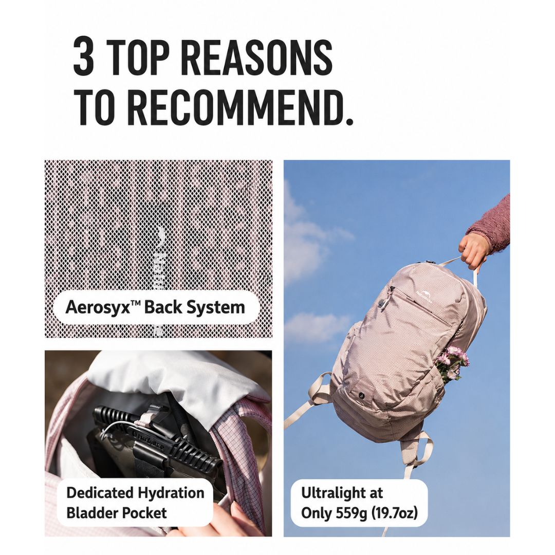 Naturehike Tas Hiking Gunung Ringan Longwa Leisure 20L CNK2550XB016 Ultralight Backpack Ransel Hiking Daypack Travel Outdoor