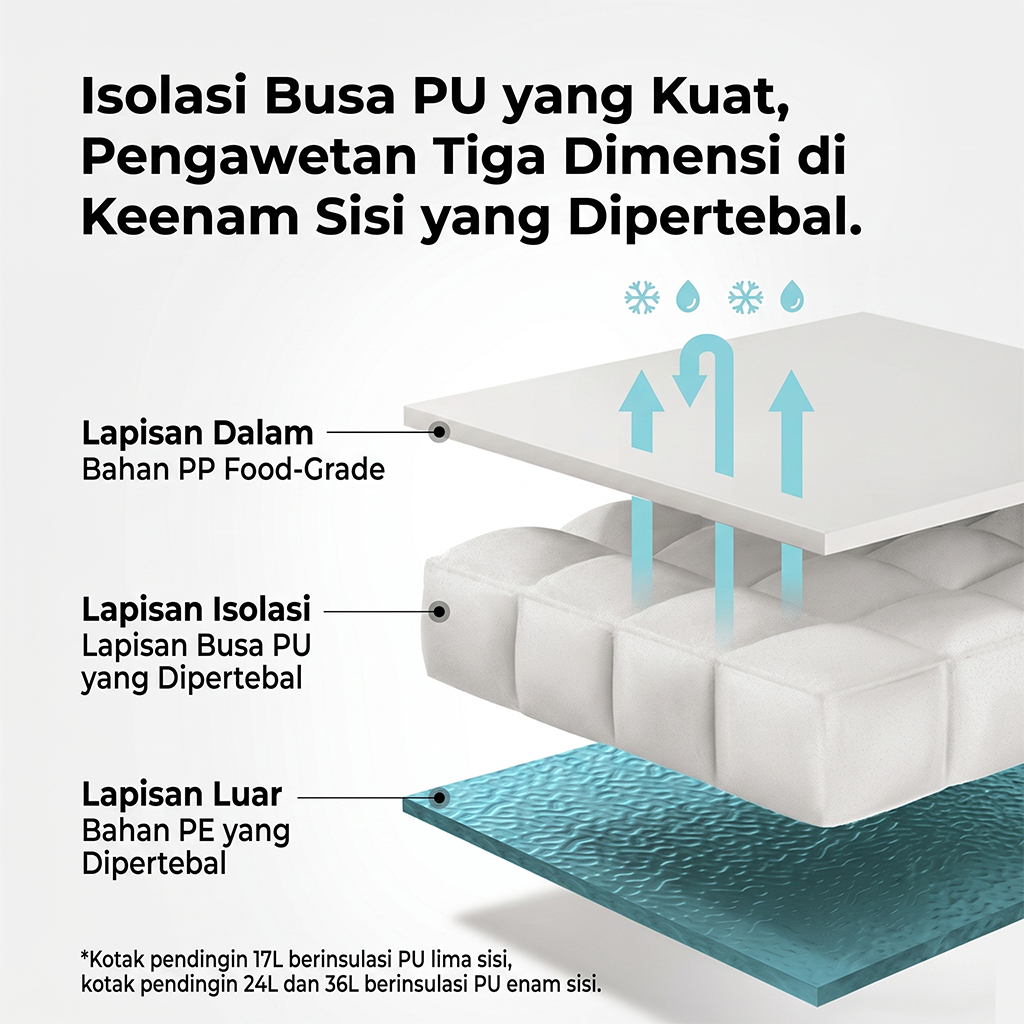 Naturehike Kotak Es Picnic Cooler Box Whale Pro CNK2650CF012 Outdoor PU Foam  Coolbox Camping Incubator 17L 24L Kotak Pendingin