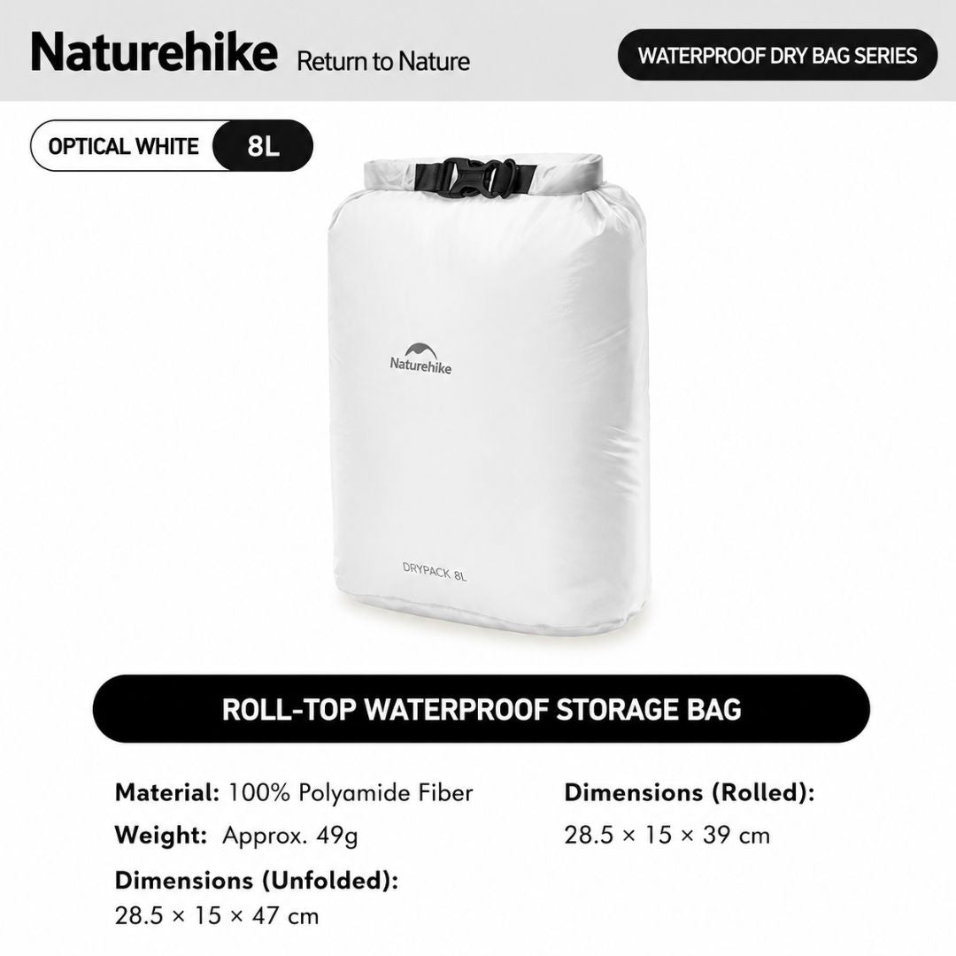 Naturehike Tas Penyimpanan Anti Air CNK2550XB012 Dry Bag Waterproof Storage Bag Ultralight 2L 4L 8L
