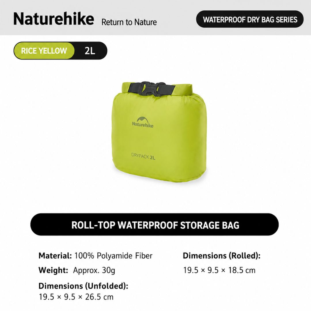 Naturehike Tas Penyimpanan Anti Air CNK2550XB012 Dry Bag Waterproof Storage Bag Ultralight 2L 4L 8L