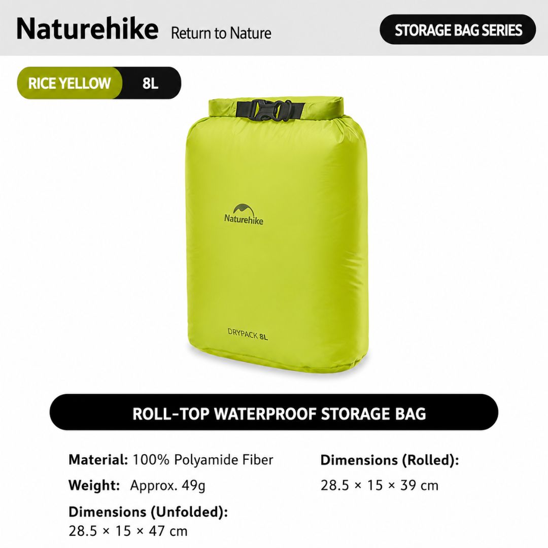 Naturehike Tas Penyimpanan Anti Air CNK2550XB012 Dry Bag Waterproof Storage Bag Ultralight 2L 4L 8L