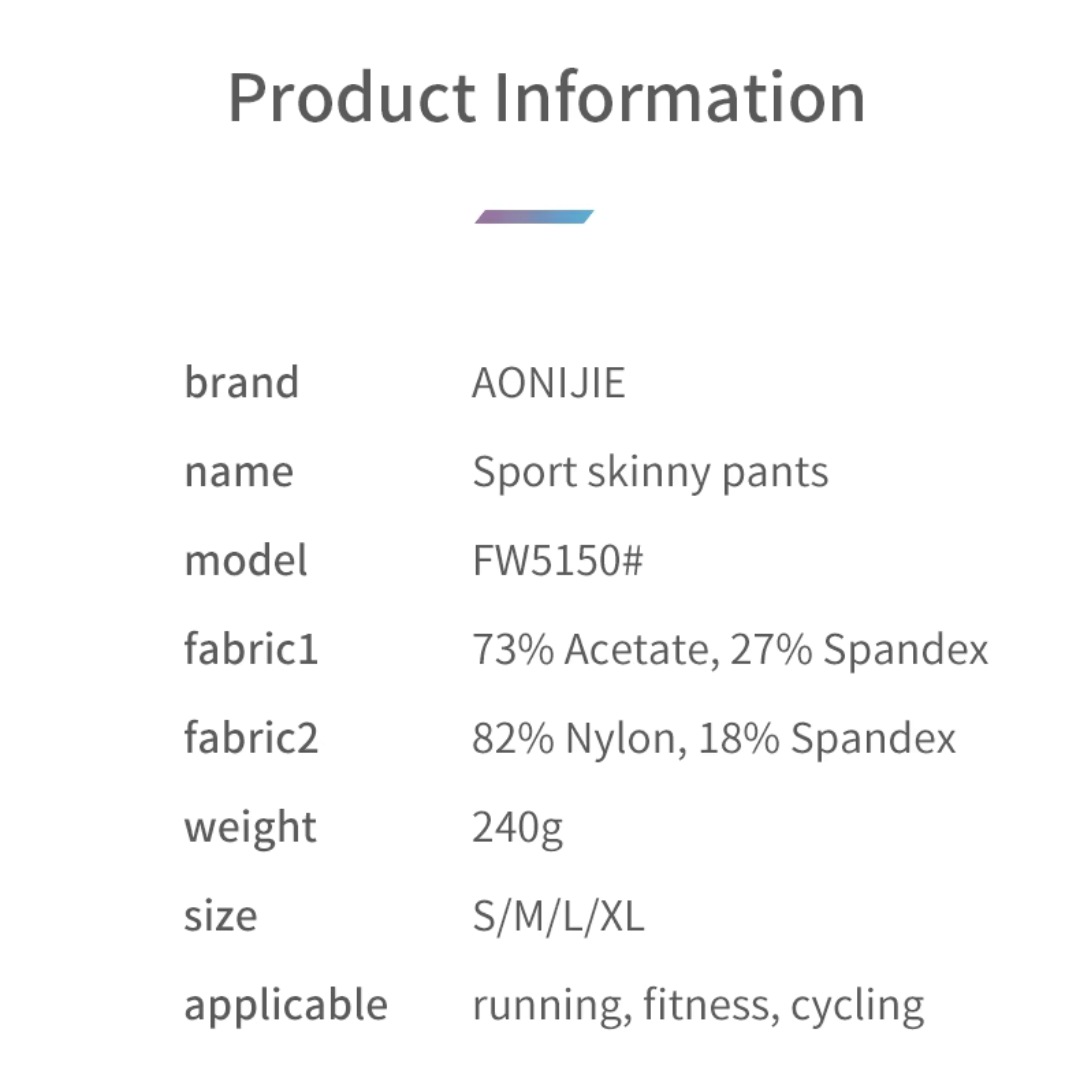 Aonijie Celana Legging Olahraga Panjang Wanita FW5150 Outdoor Sport Compression Long Pants Women Female With Pocket For Running Fitness Cycling
