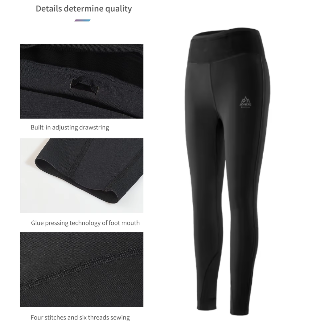 Aonijie Celana Legging Olahraga Panjang Wanita FW5150 Outdoor Sport Compression Long Pants Women Female With Pocket For Running Fitness Cycling