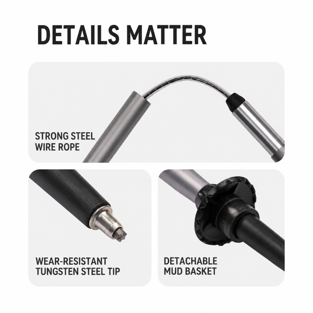 Naturehike Trekking Pole Folding Ultralight Pro CNK2450DS016 Tongkat Lipat Hiking Trekking Camping Travelling