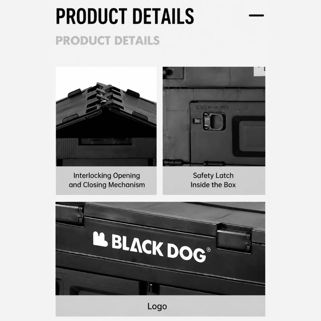 Blackdog Kotak Penyimpanan Lipat Multifungsi 50L BD-MS000005 Premium Outdoor Camping Storage Box