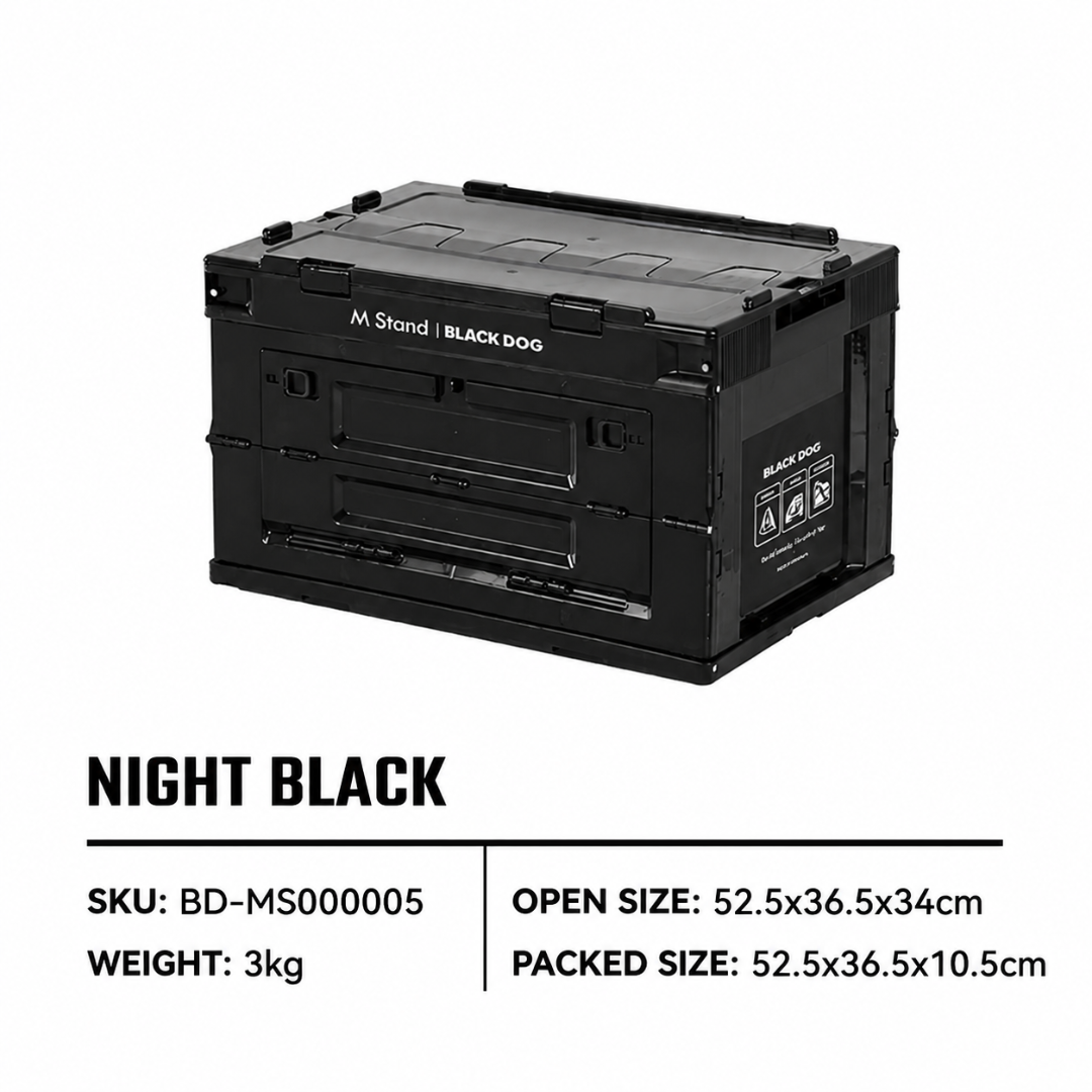 Blackdog Kotak Penyimpanan Lipat Multifungsi 50L BD-MS000005 Premium Outdoor Camping Storage Box