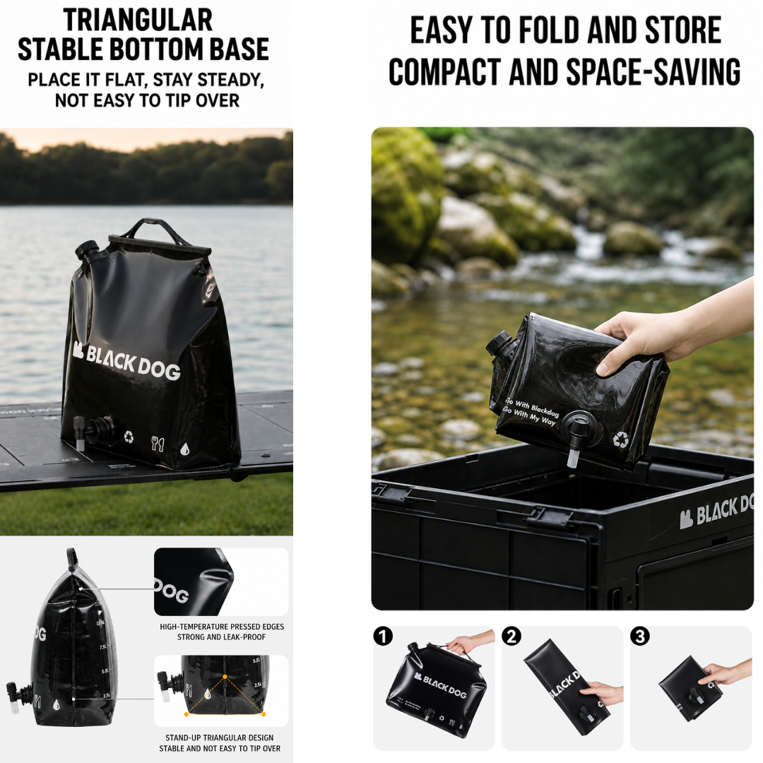 Blackdog Kantong Air Lipat Camping 12L Jerigen Air CBD2651403010 Folding Water Bag Portable Water Bucket