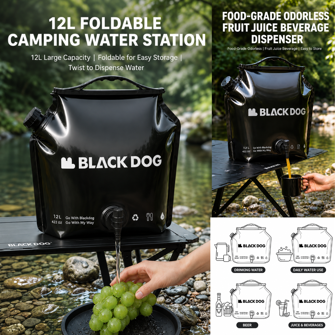 Blackdog Kantong Air Lipat Camping 12L Jerigen Air CBD2651403010 Folding Water Bag Portable Water Bucket