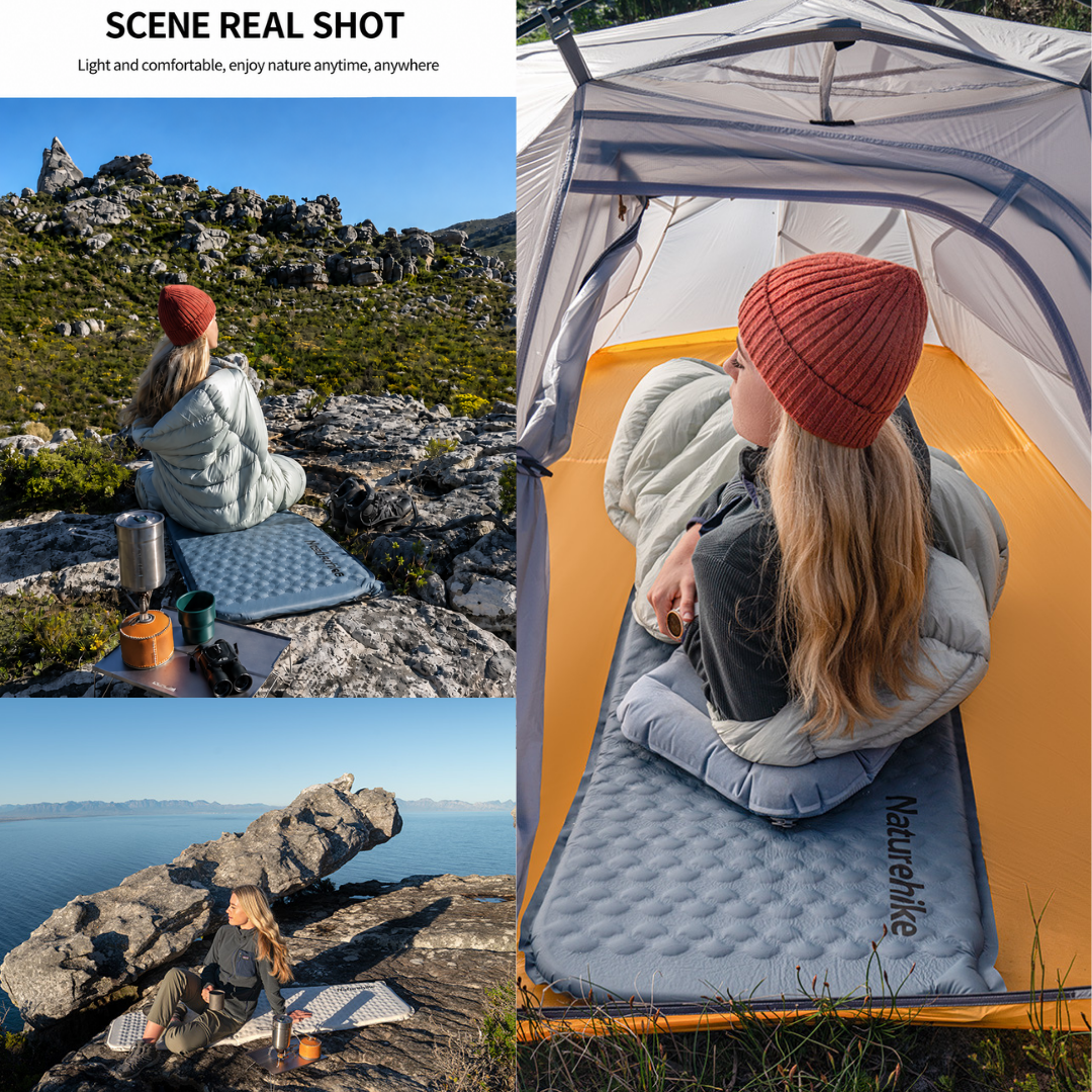 Naturehike Sleeping Pad Inflatable Yugu R Value 2.1 R2.1 CNK2300DZ013 Matras Tidur Camping Hiking Ultralight R-Value 2.1